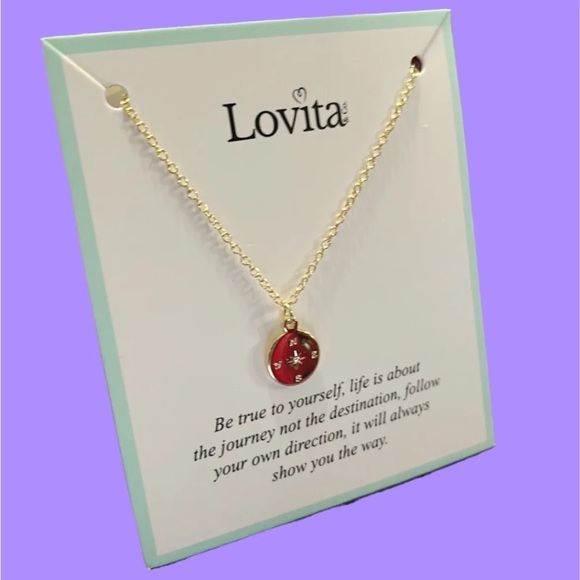LOVITA Never Lost Necklace in Gold NWT - Picture 4 of 16
